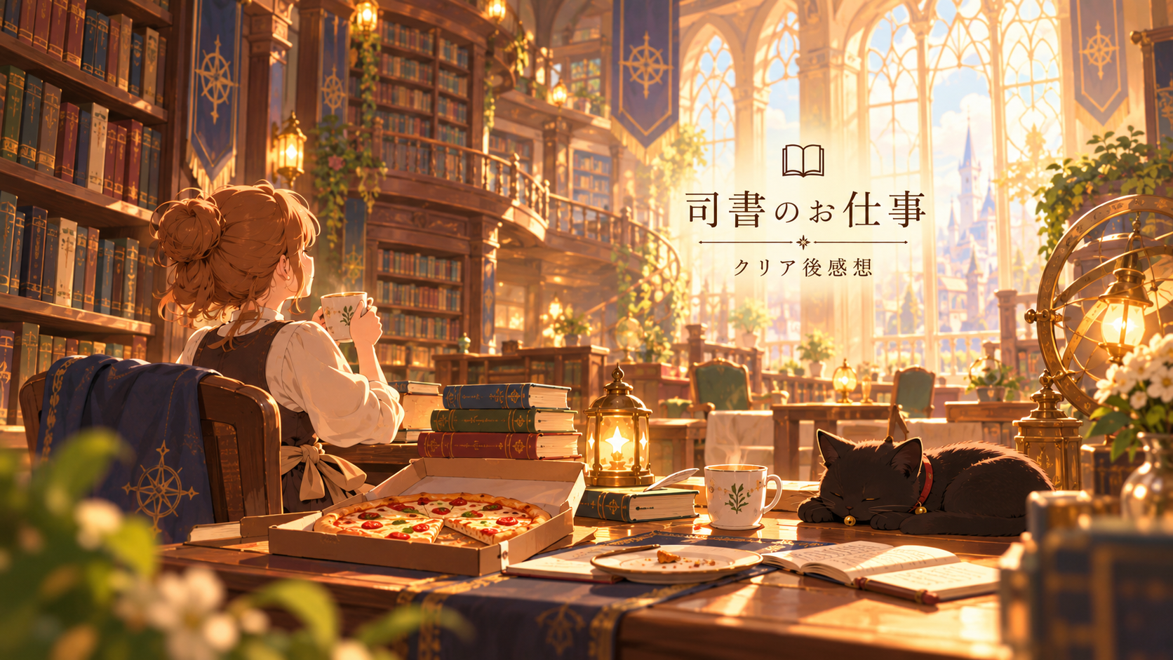 『司書のお仕事：魔導図書館を片付けろ！』クリア後感想｜25時間夢中で片付けたら、最後にポンコツ発動（笑）