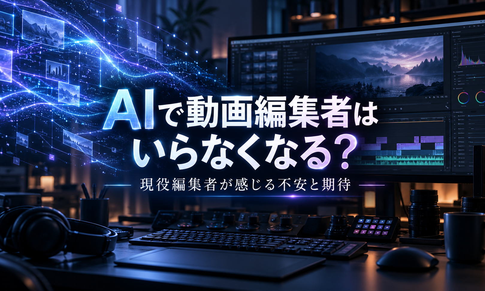 「動画編集者の仕事はAIになくされる」って本当? 編集者の僕が今感じていること
